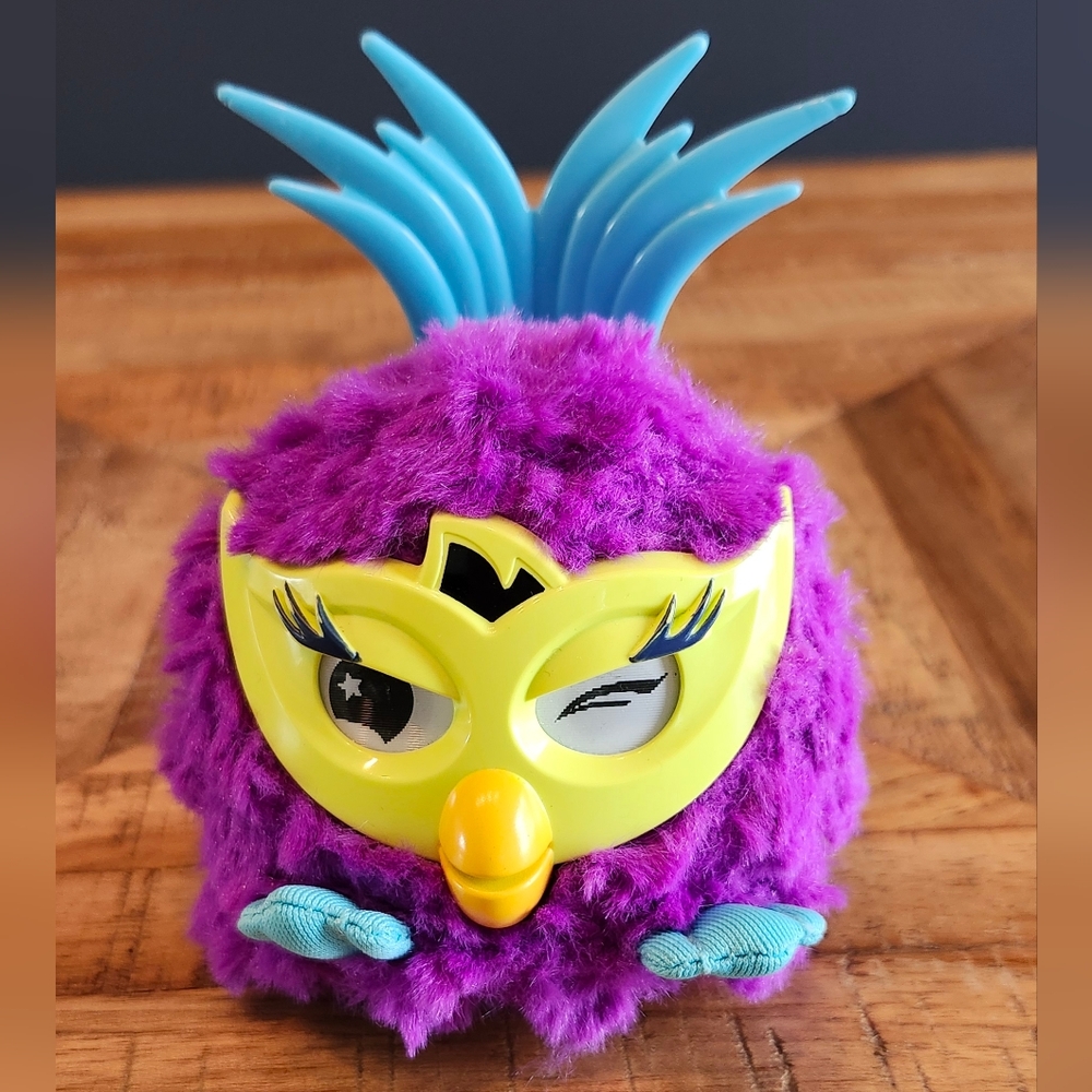 Furby hasbro Boom Party Rocker 2012 purple and yellow tested & fonctionnal